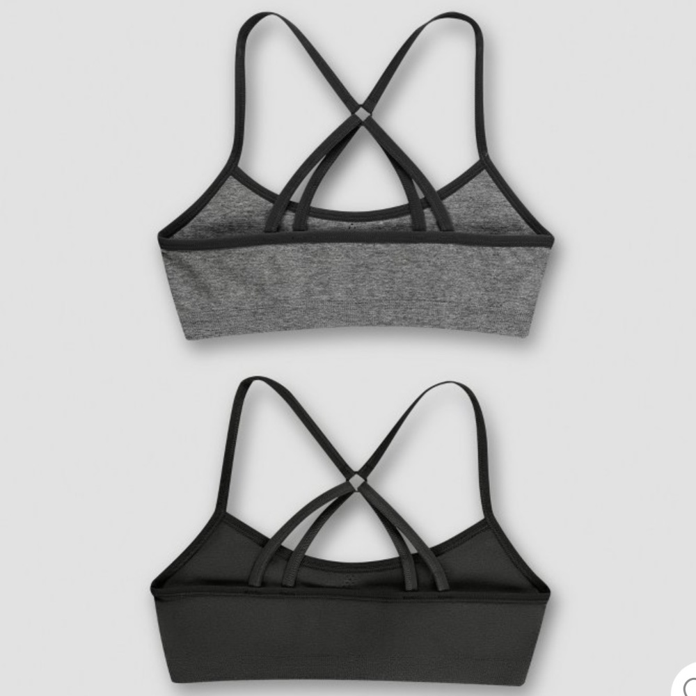 NWT Hanes Girls Seamless Wirefree Bralettes 3 Pack - Picture 3 of 4